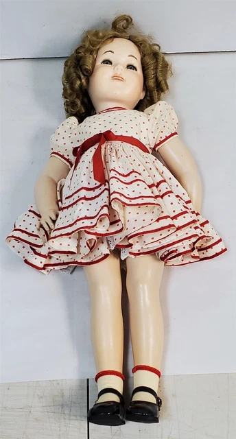 L-166 Vintage 80'S Danbury Mint? Porcelain Stand Up & Cheer Shirley Temple Doll