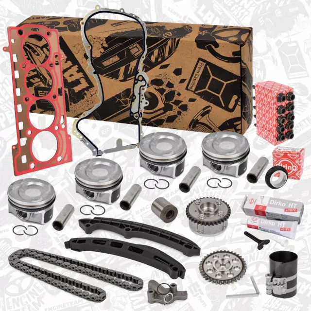 Kit de Réparation Piston+Joints+Kit Chaîne Distribution Audi Skoda VW 1,4 TSI