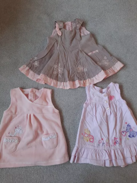 Baby Girl Dress Bundle 3-6 months x3 Disney Store Next Winnie the Pooh Summer