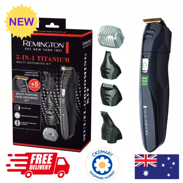 Remington 5in1 Multi-Grooming Cordless Shaver Beard Trimmer Clipper Rechargeable