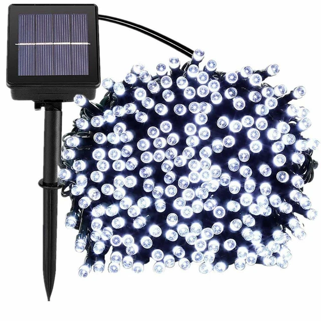 100/200 LED Solar String Lights Outdoor Fairy Lighting Xmas Party Tree Decorate