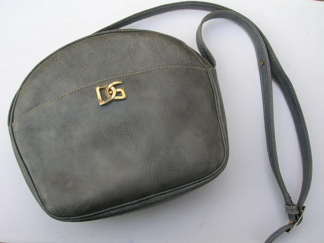 Sac à Main DOLCE & GABBANA Vintage 70's En Cuir - Authentique, Marron Foncé, Occasion