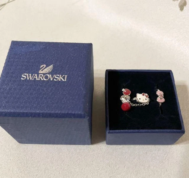 SWARPVSKI X SANRIO Collaboration Hello Kitty Kitty-chan Ring set 