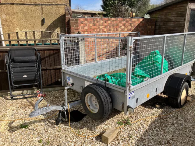 Ifor Williams P8E Trailer with loading Ramp 8ft x 5ft Mesh Sides