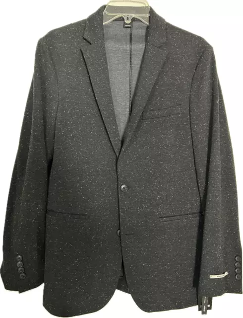 INC International Concepts Men's Slim-Fit Speckled Blazer Jacket Navy Size S 2