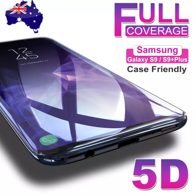 Samsung Galaxy S9 S8 Plus Note 9 8 5D Full Cover Tempered Glass Screen Protector