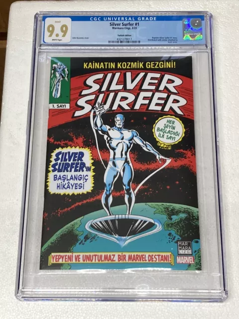 2023 TURKISH EDITION 1968 SILVER SURFER 1 CGC 9.9 MINT MARVEL COMICS Not 9.8