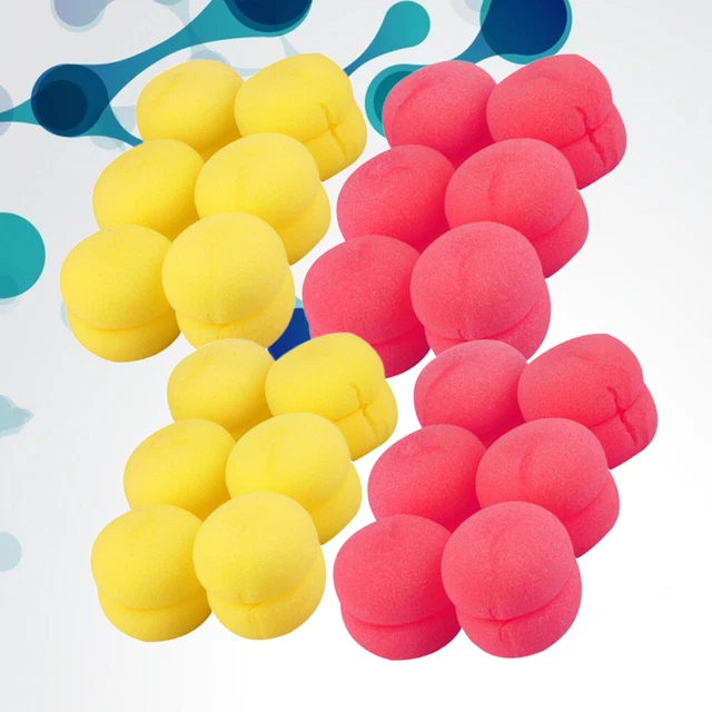 4 juegos de rizadores de cabello esponja bola creativa hágalo usted mismo herramienta de peinado de cabello hongo