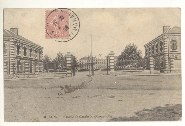 77-cpa-melun-caserne-de-cavalerie-quartier-pajol-eur-2-50
