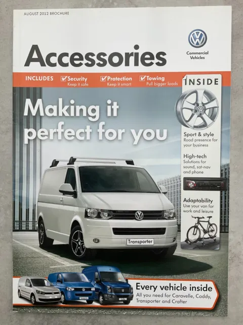 Volkswagen UK Market Commercial Vehicles Accessories Brochure - August 2012