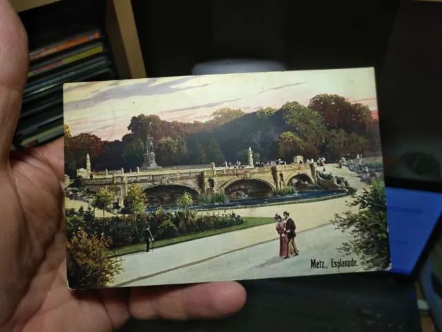Carte postale de Metz,l'esplanade.