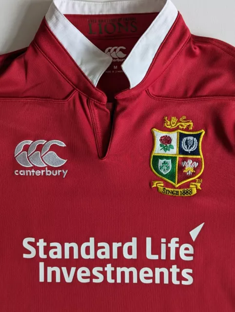 CANTERBURY Official Men's British & Irish Lions 2017 NZ  tour Shirt Size Medium