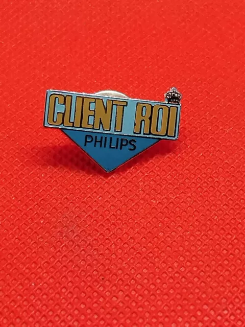 Pins Pin's Pin Lapel Badge Vintage Collection Logo Client Roi Philips