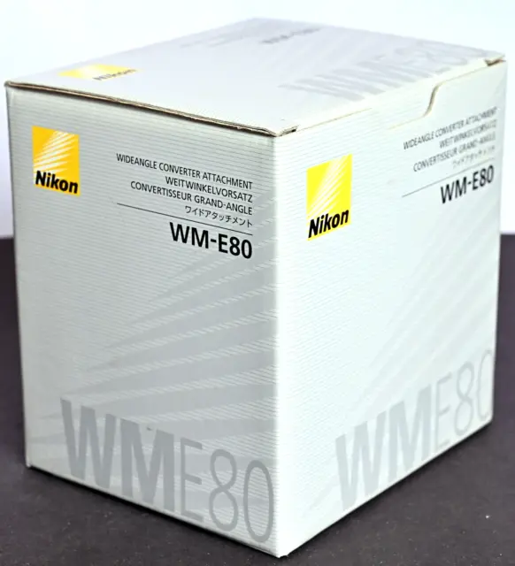 Nikon WM-E80 Wide Converter Lens for Coolpix 8800 - New In Box! Old Stock!