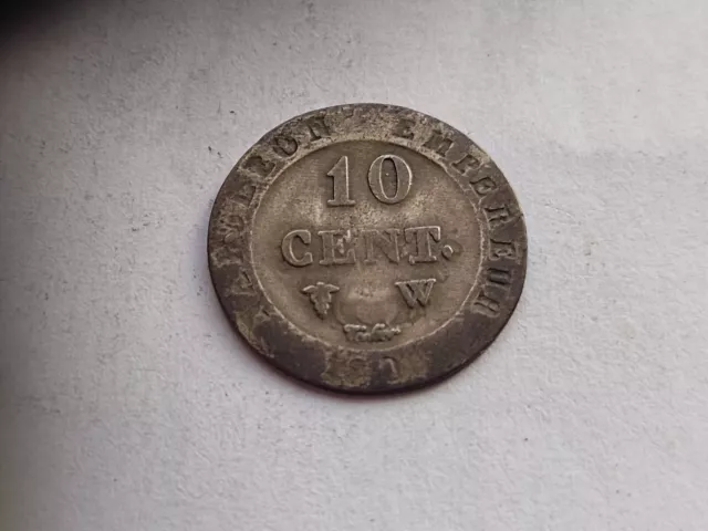 10 Centimes 1808W