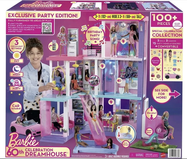 DELUXE BARBIE SPECIAL Edition 60th Dream House Playset with 2 Dolls