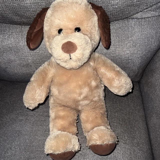 DOG PLUSH BAB Cinnamon Bun Brown Stuffed Animal 2018 Soft 16 Inches