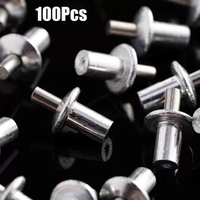 100PCS Aluminum Drive Rivets Blind Drive Rivet Expansion nail USA SELLER