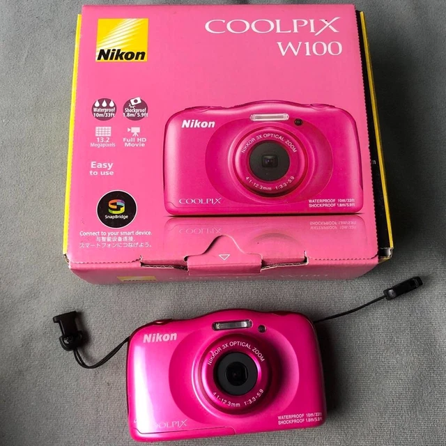 NIKON DIGITAL CAMERA COOLPIX W100 Waterproof W100 PINK