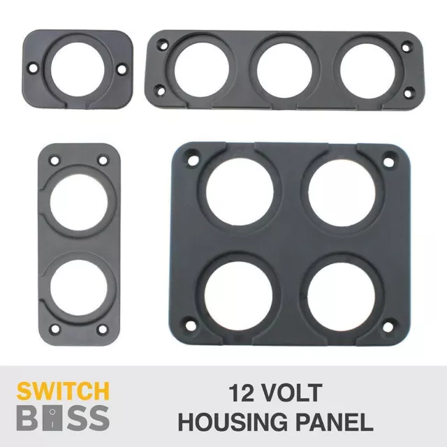 ALL SIZES - 12V ACCESSORY HOUSING PANELS - CIG VOLT USB LED 4x4 Boat Caravan