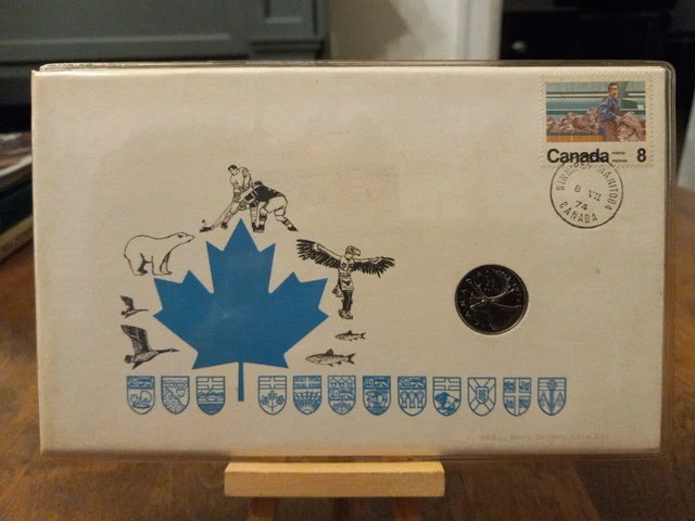 1974 99 Company First Day Issue Canada 25 Cents Nickel