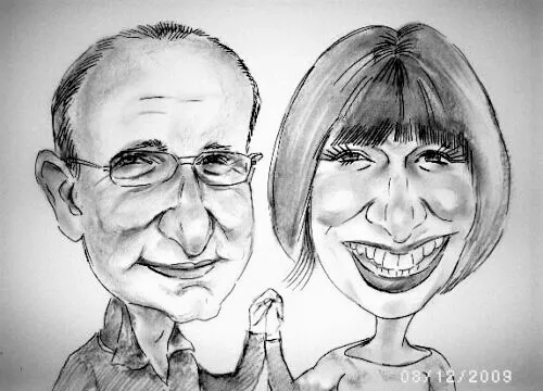 Personalised Caricature of 2 from photo get your happy Wonderful gifts
