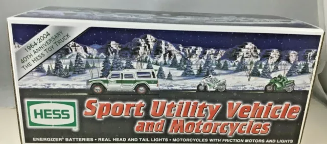 Sport Utility Vehicle & Motorcycles Hess 40th Anniversary 1964-2004 New In Box
