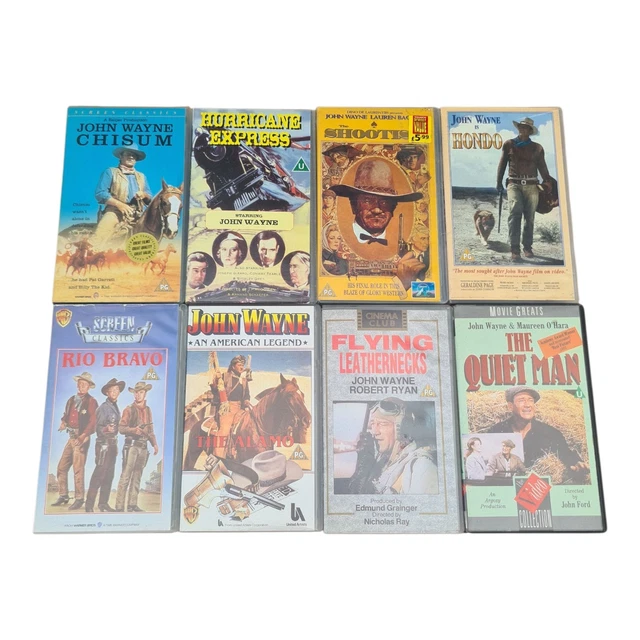 VINTAGE VHS BUNDLE John Wayne + Western Videos Job Lot x 8 Films £12.92 ...