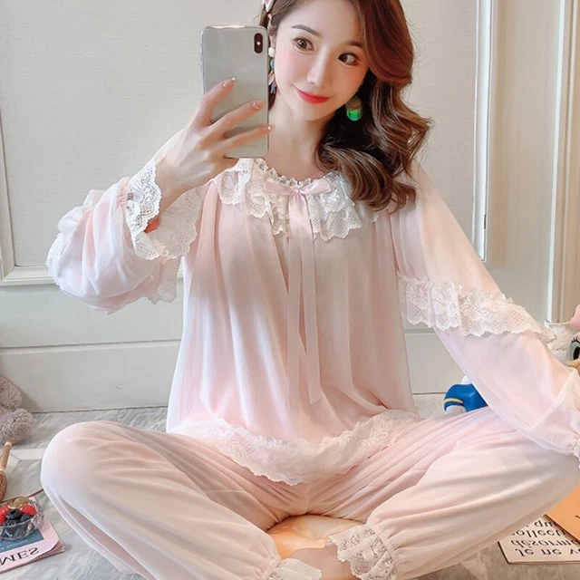Chemise De Nuit Lolita à Volants Et Dentelle - Style Princesse Rétro - Taille Petit - Vert - Neuf Avec étiquettes