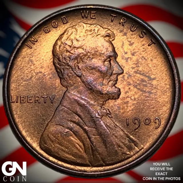 1909 VDB Lincoln Cent Wheat Penny M4407
