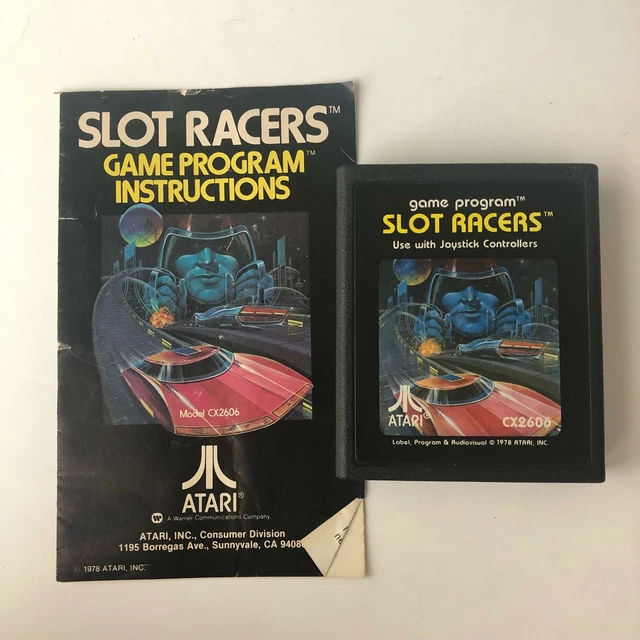 Jeu Vidéo Slot Racers Pour Atari 2600 - Cartouche Seule - Bon état, Testé