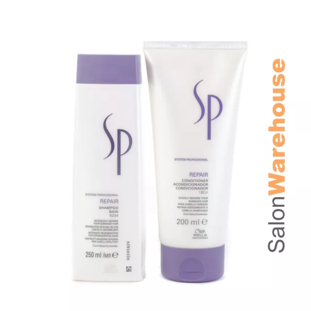 Wella SP System Professional Repair Shampoo and Conditioner Duo 250/200 ml