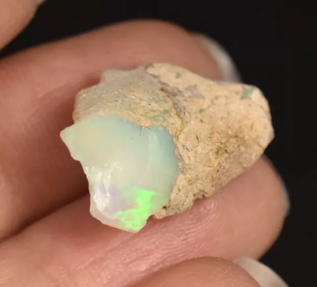Flawless 8.60 Ct Natural Ethiopian Fire Opal Rough Loose Gemstone 22x14 mm