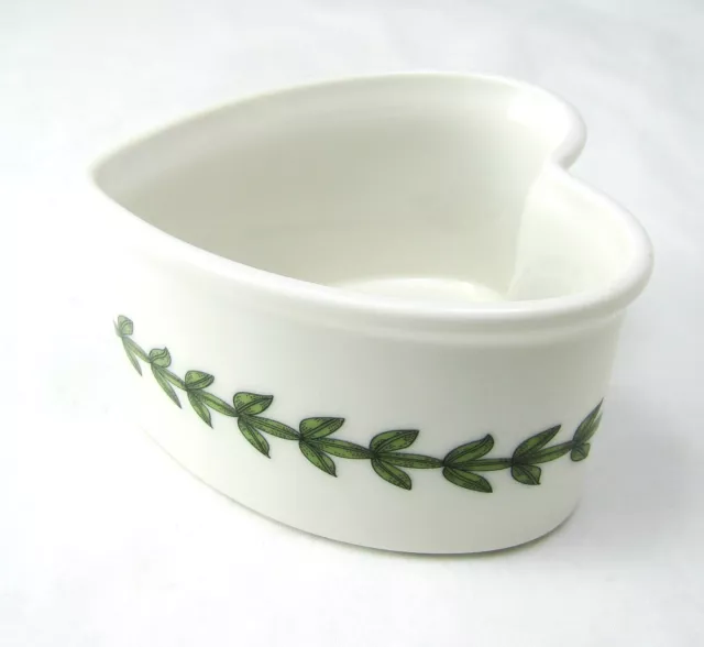 Portmeirion BOTANIC GARDEN Heart Shape Pansy Ramekin Dish(es) NEW w sticker 3