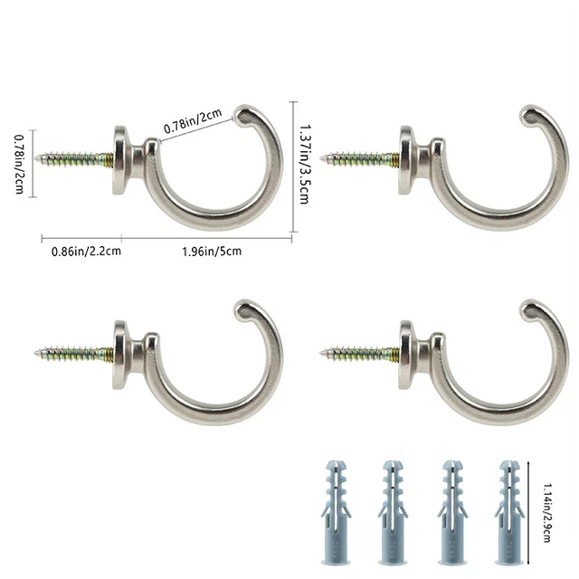 Retro Tie Back Wall Hanger Curtain Holder Mounted Alloy Hooks Curtain Holdback