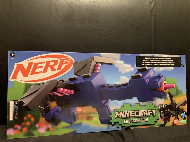 Nerf Minecraft Dart Explosif Ender Dragon - Hasbro, Neuf En Boîte, 12 Fléchettes