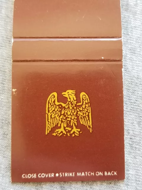 Vtg Matchbook Cover The Federal City Club Eagle Washington DC Dissolved 2006