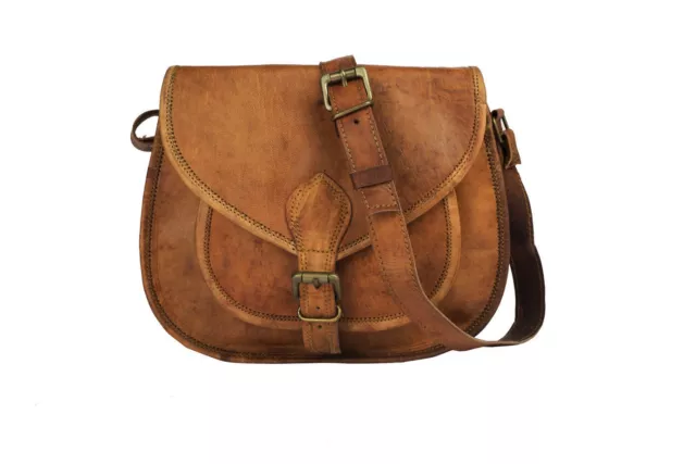Porte-Monnaie Vintage Femmes Véritable Cuir Bride Sac à Main Épaule Besace Neuf