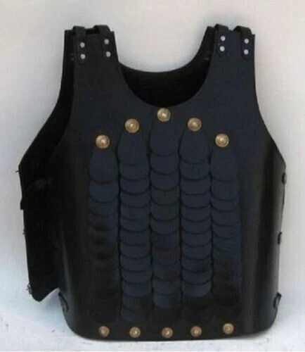 Medieval Black Warrior Armor Jacket Battle Leather Costume For Gift new item