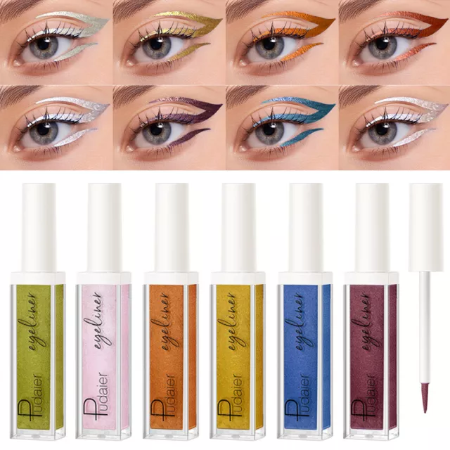 Beauty Wasserfest Eyeliner Liquid Lidstrich Stift Makeup Kosmetik 12 Farb E