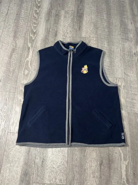 Winnie The Pooh Vest Womens 2XL Size 22 Piglet Fleece Full Zip Bodywarmer Disney