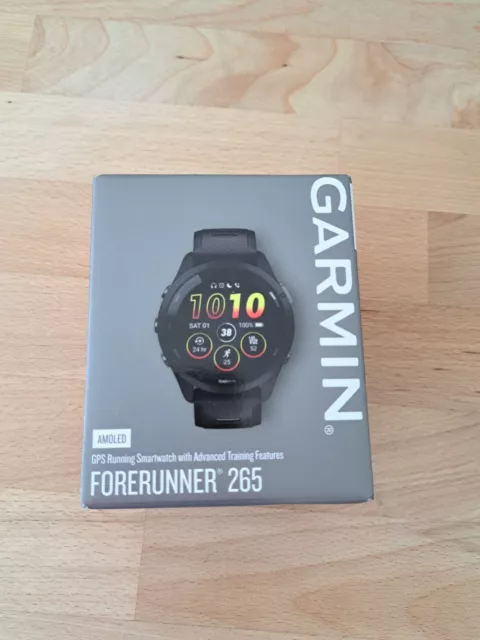 Garmin Forerunner 265 schwarz Smartwatch AMOLED (Neu & OVP)