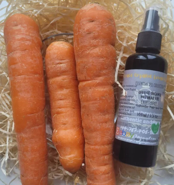 Carrot Organic Body Oil Face Natural Tanning Oil With Vitamin E Handmade-100ML