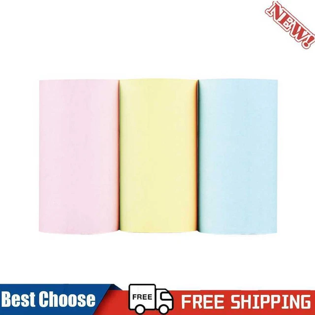3 rotoli carta termica carta adesiva colore bianco per mini stampante fotografica P1 P2 P2S