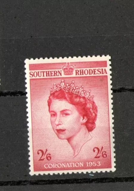 Southern Rhodesia (Elizabeth Ii, Coronation 1953, Mint-No Hinge) Cv $20++