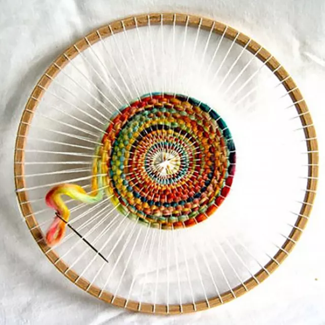 Round Wooden Knitting Loom Plastic Needle Tools DIY Handmade Machine Weaving