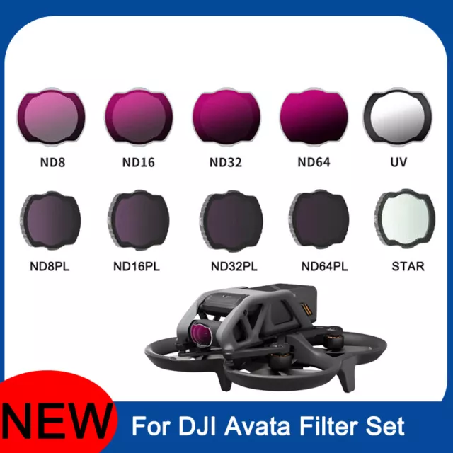 Lens Filter Set For DJI Avata UV/CPL/ND8/ND16/ND32/ND64/ND8PL/ND16PL/ND32PL/64PL