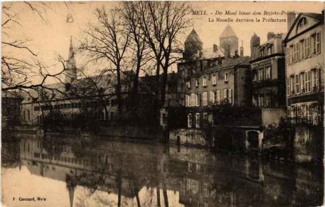 CPA AK METZ The Moselle behind the district-city Prastadt le Moselle behind (650928)