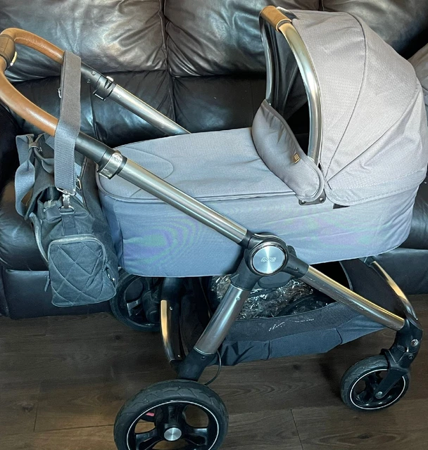 Mamas and Papas Ocarro travel system pram, carrycot, footmuff etc - fossil grey