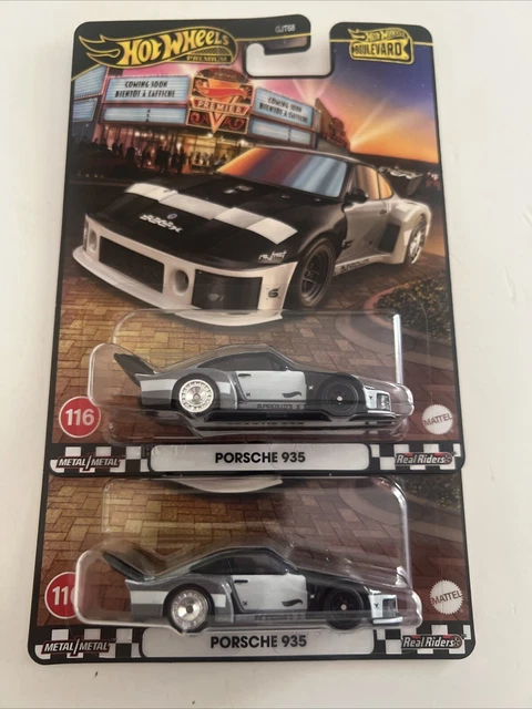 Hot Wheels Porsche 935 - Série Boulevard 116 - Avec Pneus Real Riders, édition 2024